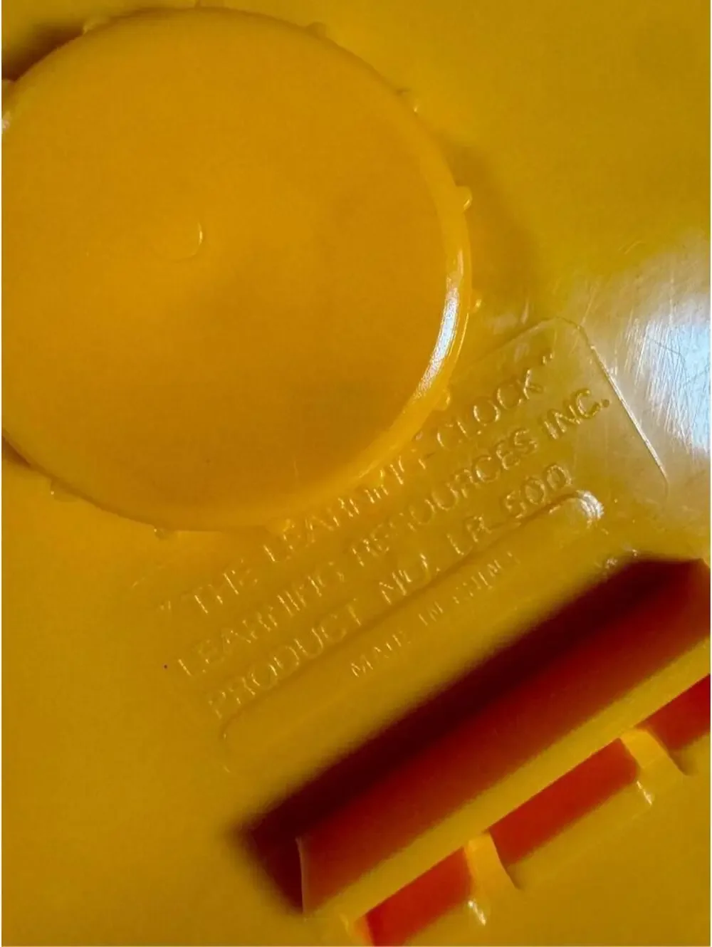 Vintage 1980s Learning Resources The Learning Clock LER 300 Gear Teaching Toy